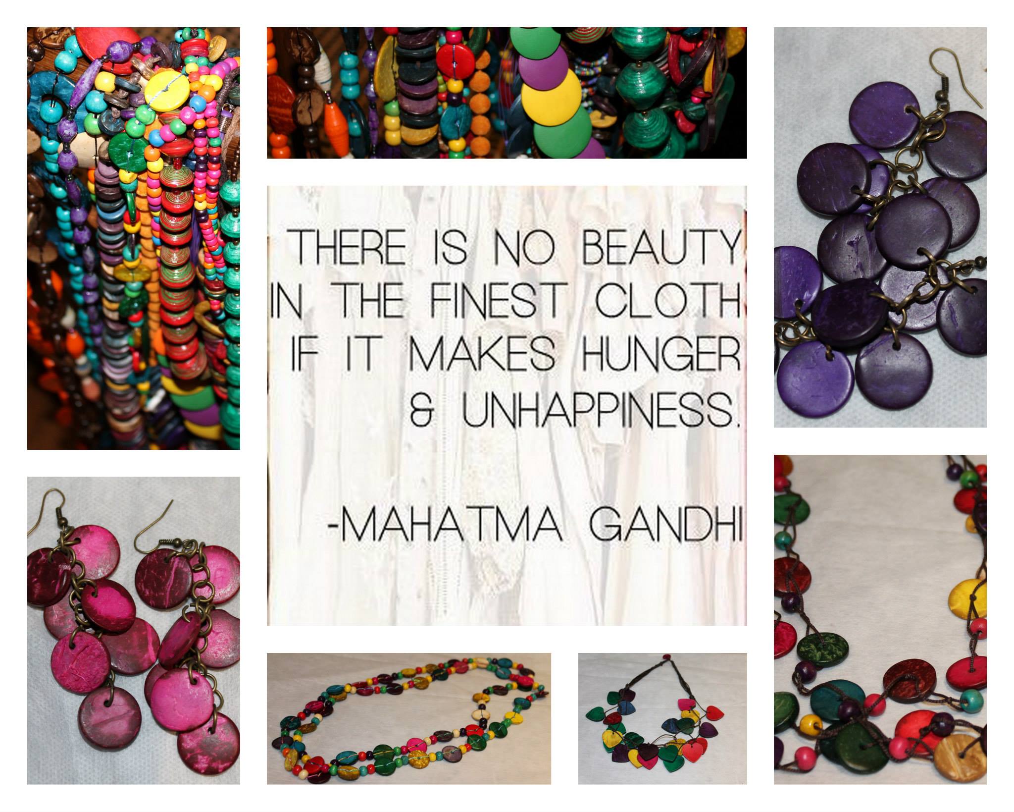 Fair Trade crafts on display