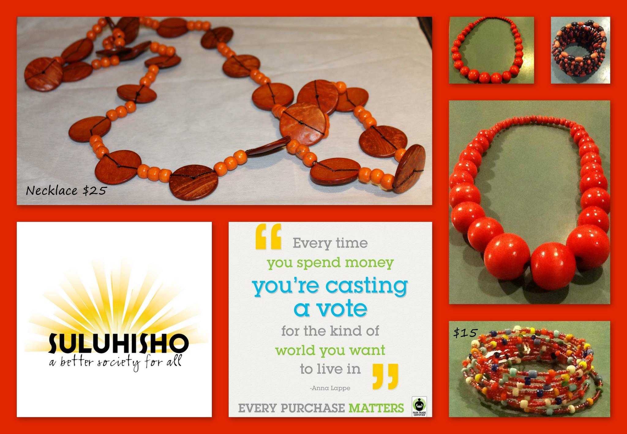 Fair Trade crafts on display
